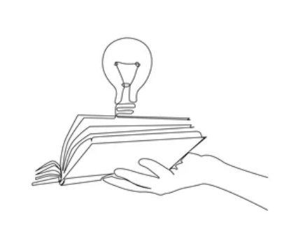 Hipnosis y examenes Imagen de un libro abierto iluminado por un bombilla representando el éxito en los estudios. La hipnosis elimina las causas de estrés y cargas emocionales, para superar con éxito en pruebas físicas y exámenes.